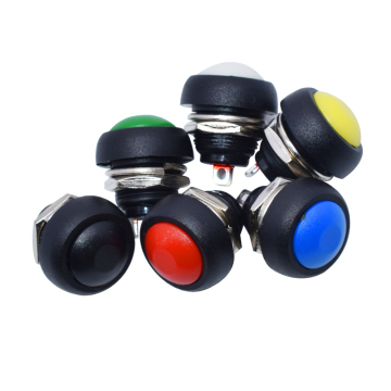Mini 12mm Waterproof Momentary ON/OFF Push Button Round Switch PBS-33B