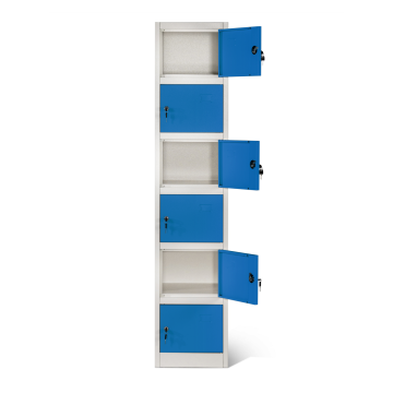 6 Door Single Metal Locker Storage