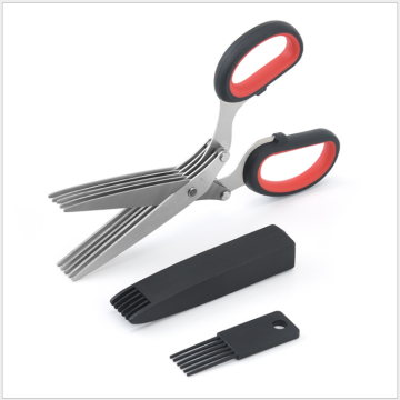 Stainless 5 Blade Kitchen Shears for Herb Cutting