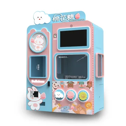 Automatic Commercial Marshmallow Flower Cotton Candy Vending Machine