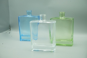 square shaped glass bottle