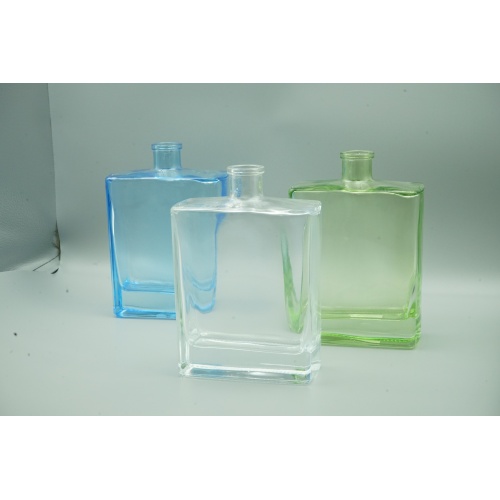 quadratische Glasflasche