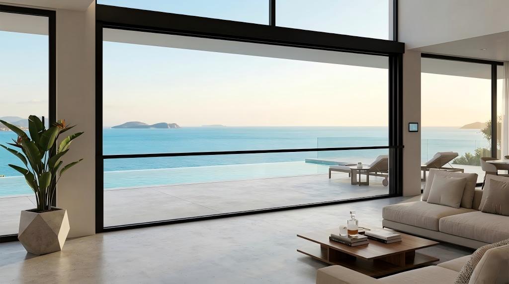 motorized vertical sliding window