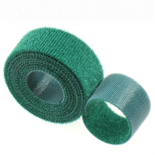 Green Back to Back Hook Loop Fastening