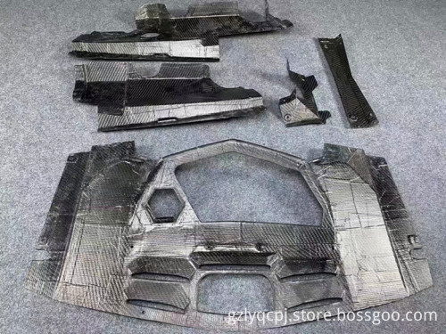 Best Price Dry Carbon Fiber Engine Bay Panel Kit for Lamborghini LP700