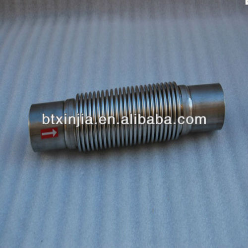 stainless steel metal bellow pipe/corrugated flexible exhaust pipe