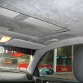 Grauer Wildleder -Headlinerstoff mit Schaumstoffträgermaterial