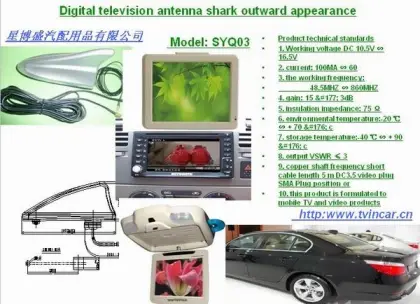 Shark fin antenna