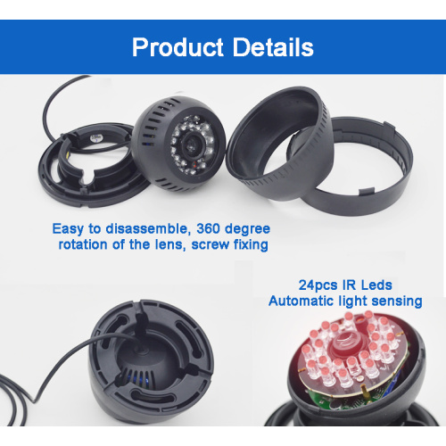 Super shockproof car camera hemisphere type AHD
