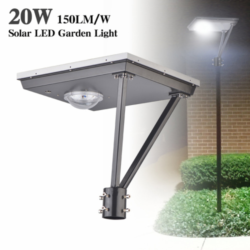 20W post top led solar light 5000K