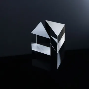 Custom Right Angle Prism 45 Degree Total Reflection Optical Glass 90 Degree Measurement with Silver Plating