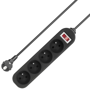 Französischer Standard 4 Gang Power Strip Extension Socket
