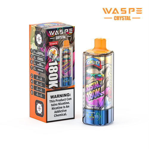 Waspe Crystal 180K Puffs 8IN1 Vape за еднократна употреба