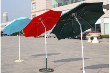 Manual Iron Tilt Oxford Outdoor Beach Umbrella