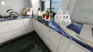 Big blue sodalite countertop