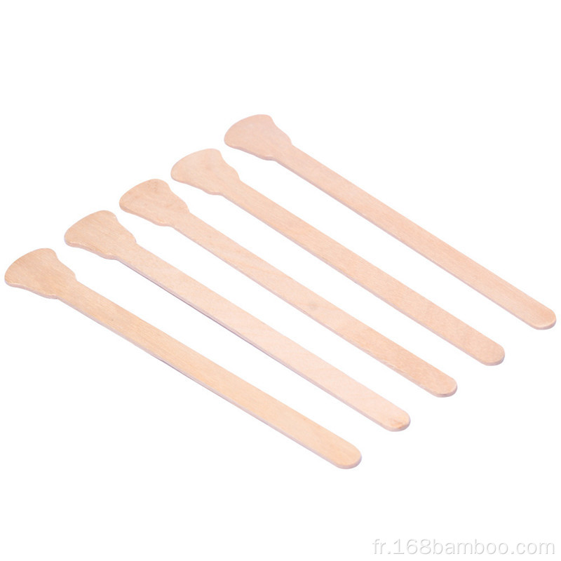 Épilation des outils de cire en bois Sticks de cire pour le visage en bois