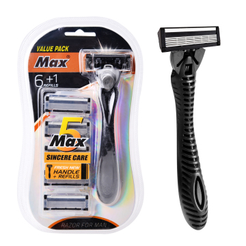 High-Quality Men's Razor with Blister Package and Five-Blade System
