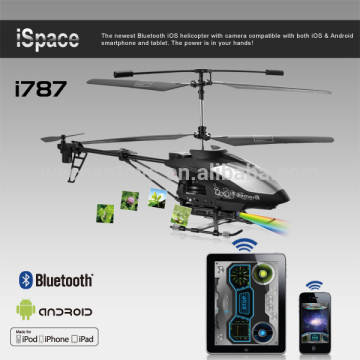 Super High Quality iSpace Stable with Gyro 3.5channel bluetooth outdoor android and apple system control camera toys helicopter