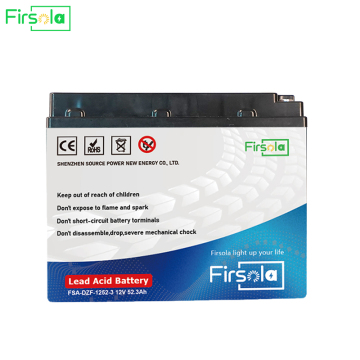 AGM Batteries for Motor UPS Alarm Scooter - Firsola DZF 1252-3 12V 52Ah Lead Acid Battery
