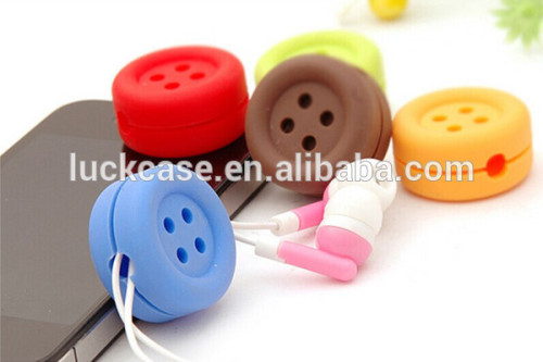 2014 high quality colorful earphone cable winder with custom logo