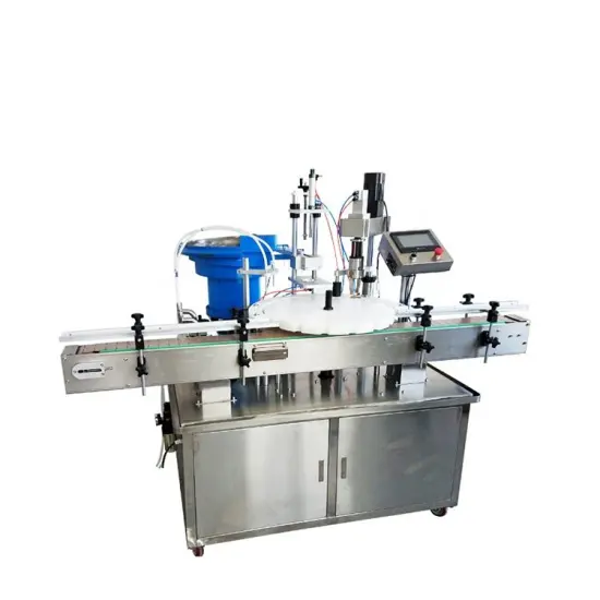 Double Head Magnetic Pump Dropper Bottle Rotary Liquid Filling and Capping Machine for Small Scale Production