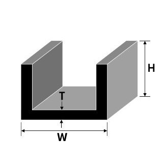 Customizable U and C Aluminum Channel Profile