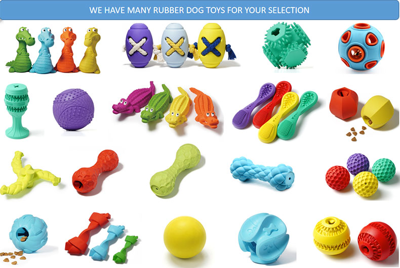 Rubber Food Leakage Dog Toy