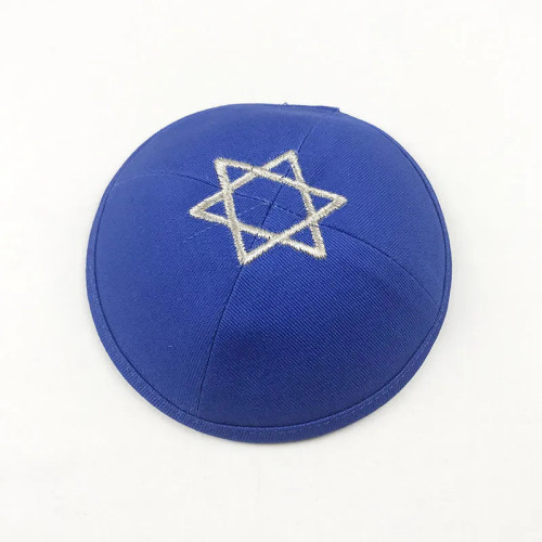 Velvet allemand kippah noir couleur