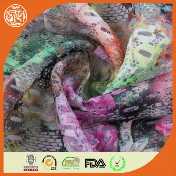 2014 new fashion polyester floral printed wholesale lace fabric in rolls