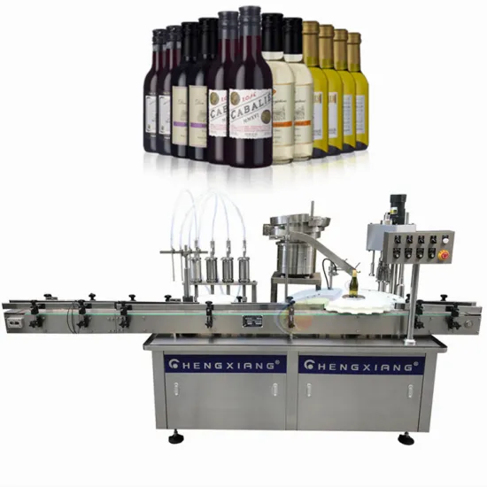 Red Wine and Alcohol Flavored Water Filling and Capping Machine for 187ml and 335ml Bottles