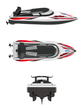 Wholesale High-Speed 2.4G RC Speed Boat with Twin Propeller: 20KM/H