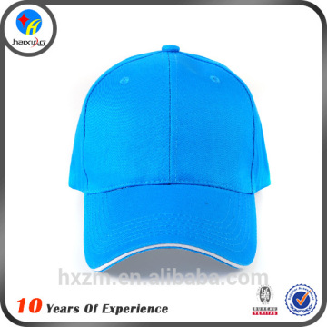 Blue blank promotional baseball cap 6 panel custom