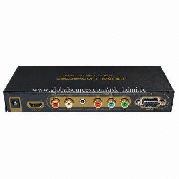VGA YPbPr to HDMI Converter, Adaptive PAL/NTSC Standard
