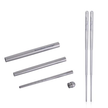 Boundless Voyage Portable Foldable Titanium Telescopic Chopsticks for Outdoor Camping
