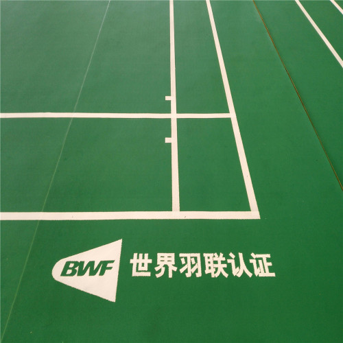 Pavimentazione in PVC per campo da badminton approvato BWF