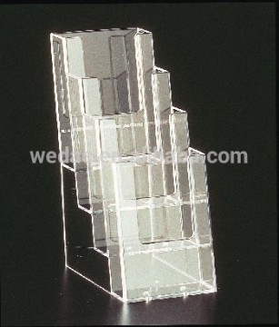 four tiers acrylic books/maganzines showing stand