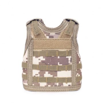 Tactical MOLLE Vest Beer Cooler - Adjustable Bottle Cover for Outdoor Activities