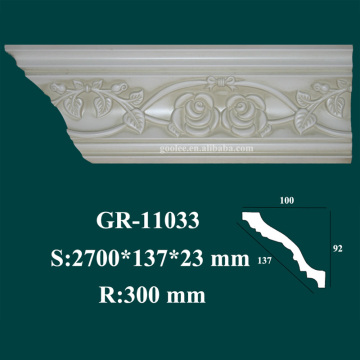 special design environmental products PU foam crown molding for home interior decor