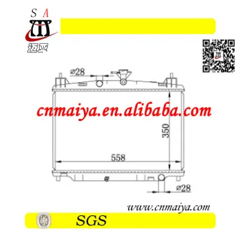 auto radiator fit for mazda2 1.5 16v