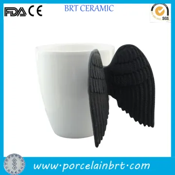 Angel wing custom blank ceramic White Mug