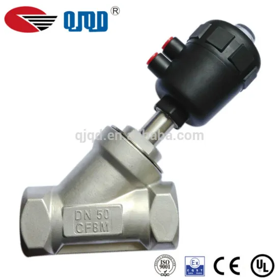 PA 16bar Steam Pneumatic angle seat valve