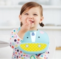 New Unicorn Oilproof Silicone Baby Bib untuk Makan