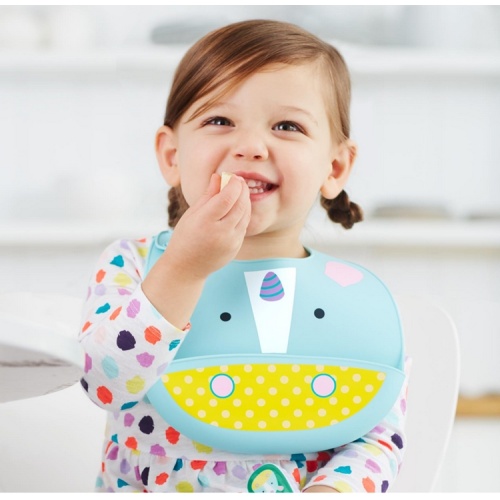 New Bib Oilproof Silicone Baby Bib cho bữa ăn