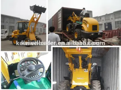 heavy equipment small loader ZL12 with pallet fork loader machinery