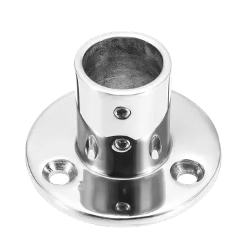 Top Manufacturer 316 Stainless Steel Marine Boat 90 Degree Handrail Round Base