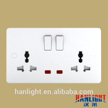 2 Gang LED Multi Function Universal Switched Socket