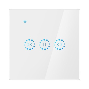 EU UK Compatible Tuya Wifi Smart Curtain Roller Blinds Switch with Alexa & Google Home Compatibility: EU UK Standard Ewelink Smart Home Touch Interruptor