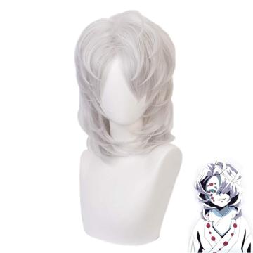 Heat Resistant Synthetic Fiber Demon Slayer Rui Cosplay Wigs for Cosplay Parties