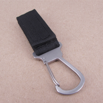 WATOWER carabiner keychain with strap Stainless Steel 420