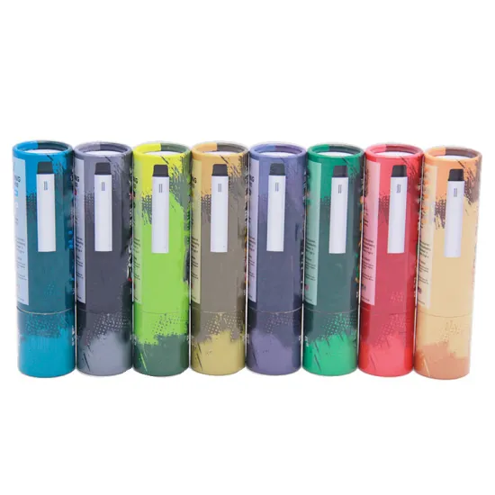 Full color printed e-cigarette paper tube packaging